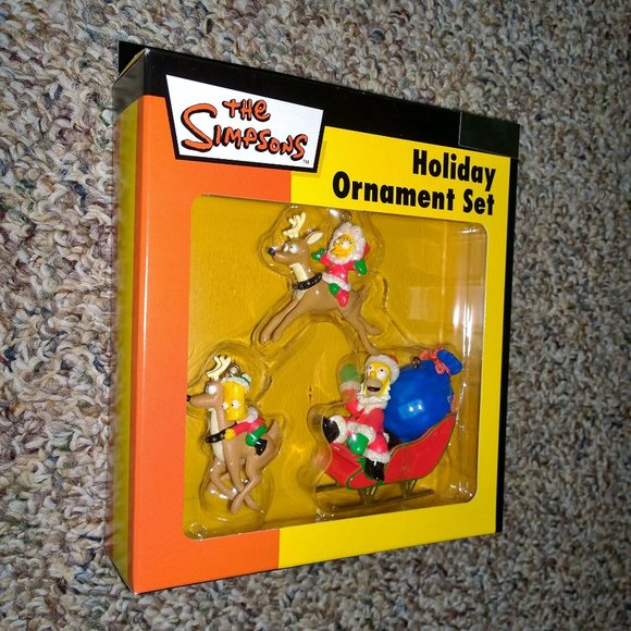 The Simpsons 3-Piece Christmas Ornament Set - Picture 3 of 5